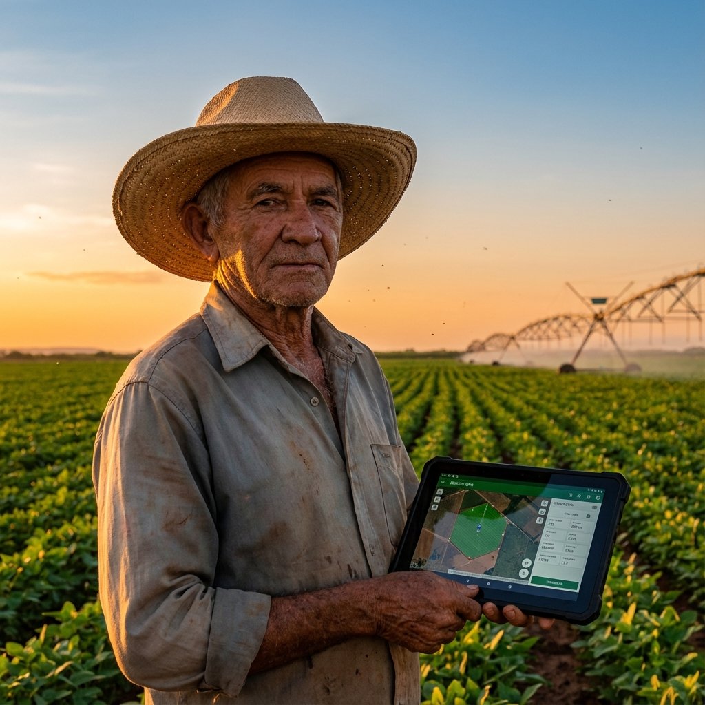 Produtor usando tecnologia LAASO